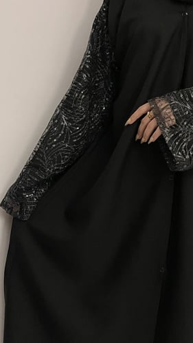 عبايه جواهر قماش كويتي قصه عاديه