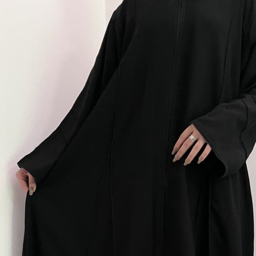 عبايه كلوش ساده قماش ملكي