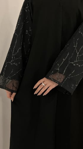 عبايه اسيل قماش كويتي ممتاز قصه A