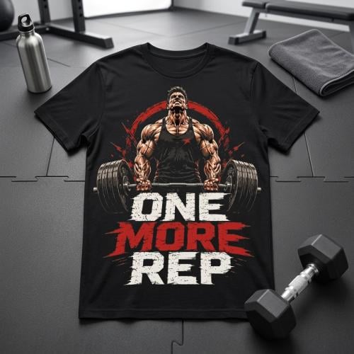 تيشيرت للنادي one more rep قطن 100%