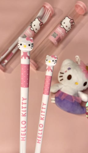 طقم ملعقة +شوكة هيلو كيتي