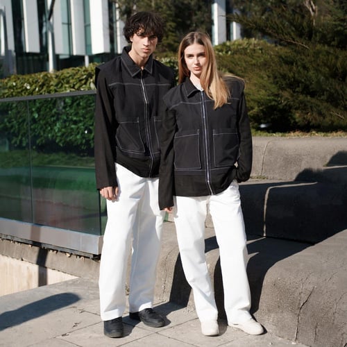 D02–01 Stitched-Sleeve Utility Vest
