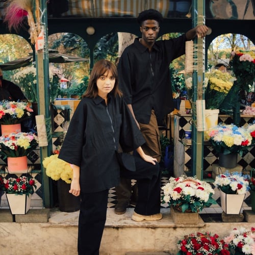 D01–09 Half Zip Oversized Shirt