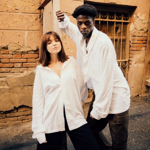 D01–07 Single Button Oversized linen Shirt