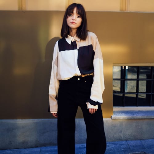 D01–05 Panel Cut Oversized Shirt