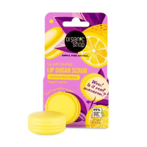 اورجانيك شوب مقشر الشفاه بالسكر والليمون والماكرون...