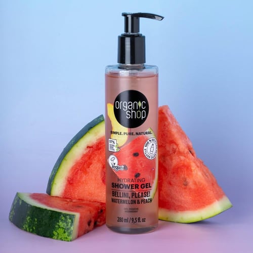 اورجانيك شوب جل إستحمام الترطيب بالبطيخ والخوخ 280...