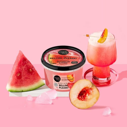 مقشر الجسم كوكتيل البيلليني المرطب بالبطيخ والخوخ...