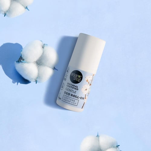 مزيل العرق اللطيف الطبيعي المعتمد بالقطن وزنبق الم...