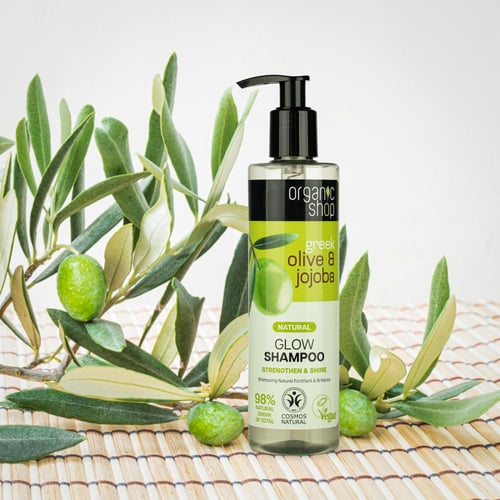 اورجانيك شوب شامبو الزيتون والجوجوبا لشعر مشرق مشع...