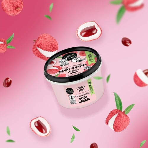 كريم الجسم المغذي بفاكهة الليتشي البيضاء 250 مل