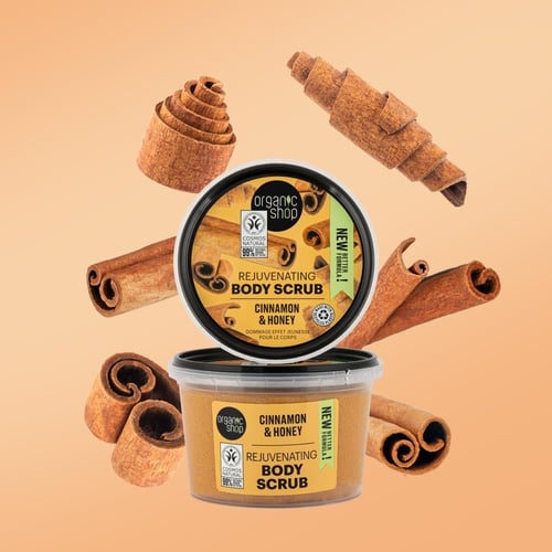 اورجانيك شوب مقشر للجسم بخلاصة القرفة والعسل الطبي...