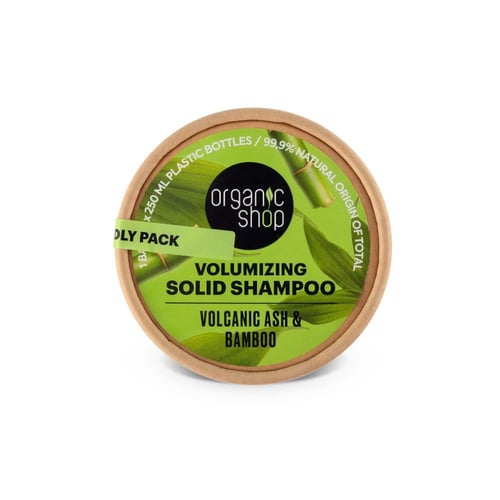 شامبو الكثافة للشعر القطعة الصلبة بالرماد البركاني...