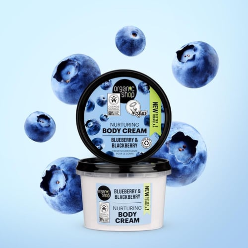 كريم الجسم المغذي بالتوت الأزرق والأسود 250 مل