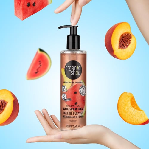 اورجانيك شوب جل إستحمام الترطيب بالبطيخ والخوخ 280...