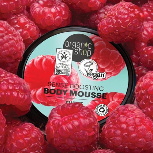 اورجانيك شوب موس رغوة الجسم تعزيز الإحساس بتوت الع...
