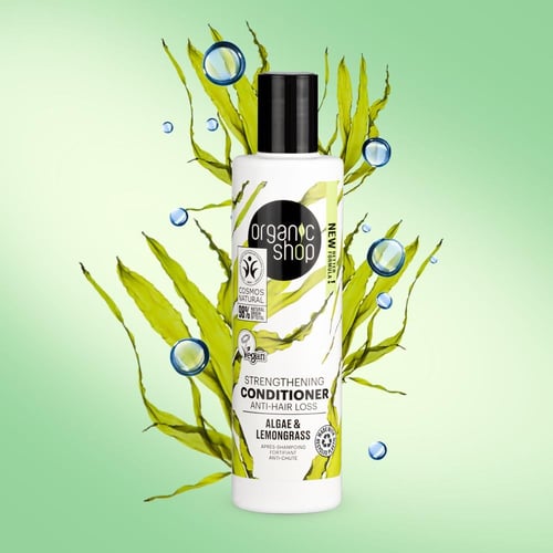 بلسم تقوية الشعر ضد التساقط بخلاصة الطحالب وعشب ال...