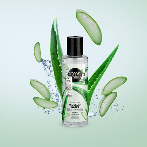 ماء ميسيلار النقي المنظف بالأفوكادو والصبار لجميع...