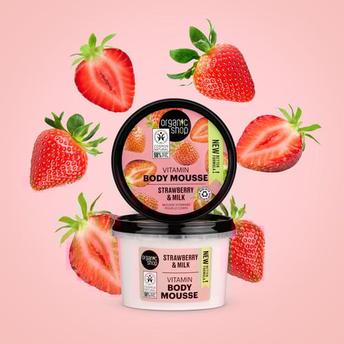 كريم تدليك وتنشيط للجسم بالفراولة 250 مل