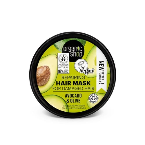 قناع الشعر لإصلاح الشعر التالف بخلاصة الأفوكادو وا...