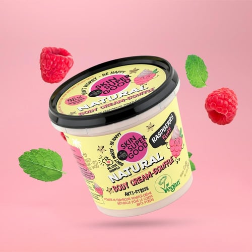 سوفليه كريم الجسم الطبيعي بتوت العليق 360 مل