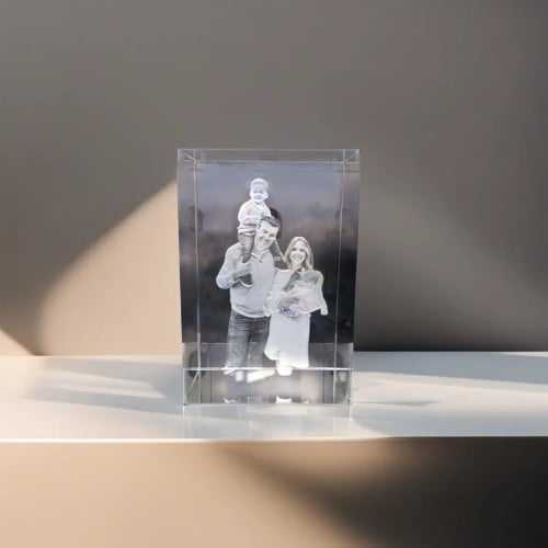 كريستالة بطباعة ثلاثية الابعاد مستطيلة متوسطة الحج...