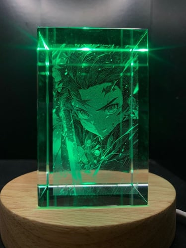 كريستالة بطباعة ثنائية الابعاد مستطيلة صغيرة الحجم...