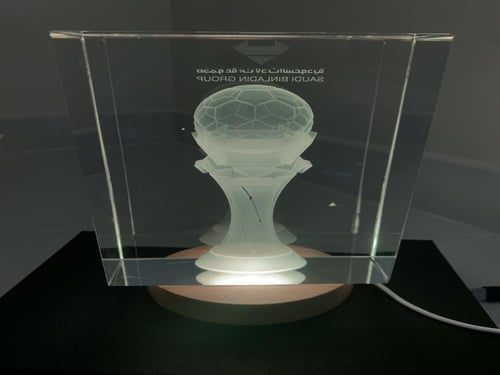 كريستالة ثلاثية الابعاد مستطيلة بحجم كبير جدا (12x...