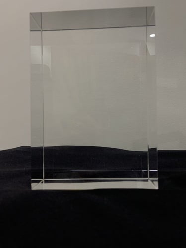 كريستالة ثلاثية الابعاد مستطيلة بحجم كبير جدا (12x...