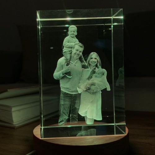 كريستالة بطباعة ثلاثية الابعاد مستطيلة متوسطة الحج...