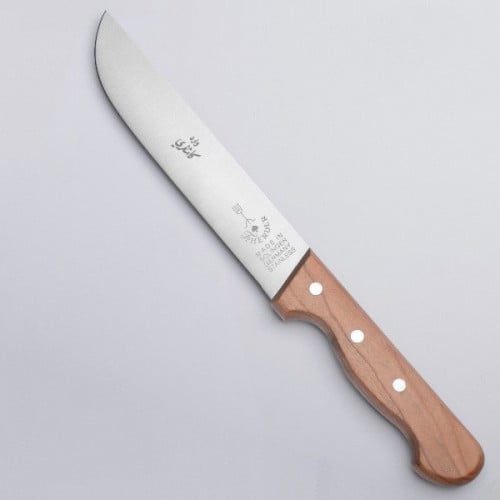 مقبض أبيض - ستانلس ستيل 18 سم