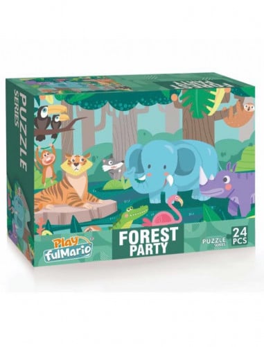 بازل حفلة الغابة - 24 قطعة