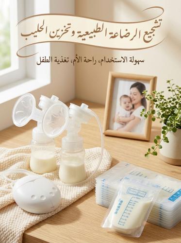 جهاز شفط حليب الأم، مزدوج، كهربائي - شفاط