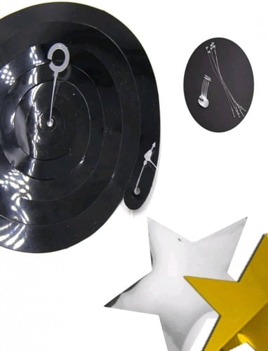 زينة تعليقة - تخرج - شرائط ونجوم 6 قطع