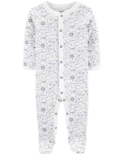 أفرول ولادي ماركة كارترز - أبيض بنقوش حيوانات