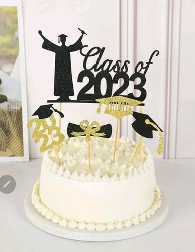 تغريسات كيك محايد- تخرج - 5 قطع