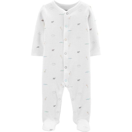 أفرول ماركة كارترز - أبيض بنقش حيوانات وزرافة