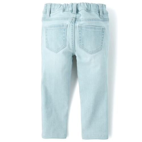 بنطلون بناتي جينز فاتح بتطريز فراشة ماركة The chil...