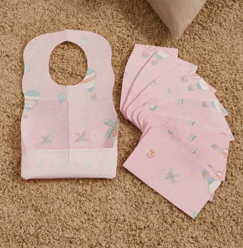 مريلة أطفال استخدام واحد - 10 حبات