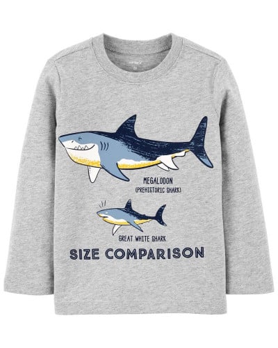 بلوزة ولادي ماركة كارترز - رمادي قرش