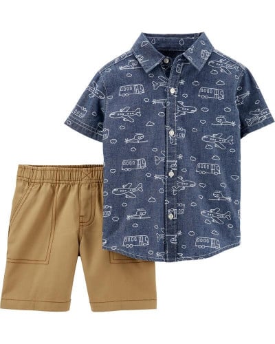 بدلة ولادي قطعتين ماركة كارترز