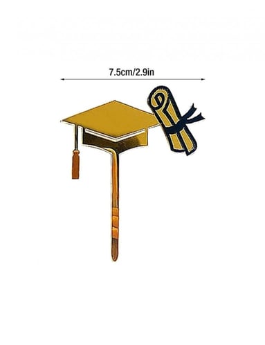 تغريسة كيك - تخرج - قبعة وشهادة