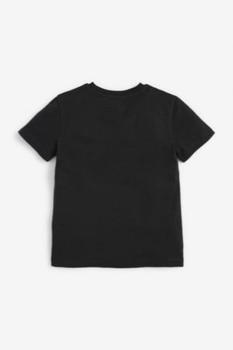 بلوزة ولادي أسود ماركة نكست بشعار عنابي