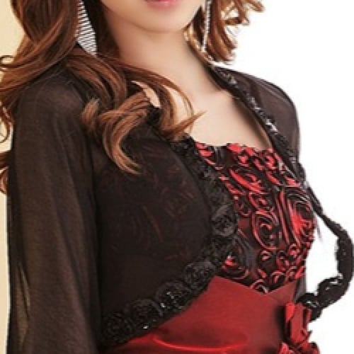 سترة نسائية دانتيل - اللون الأسود