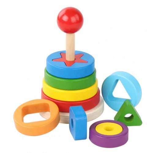 لعبة بناء_أحجام_أشكال_خشبية