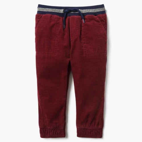 بنطلون ولادي شتوي عنابي ماركة ديمبوري