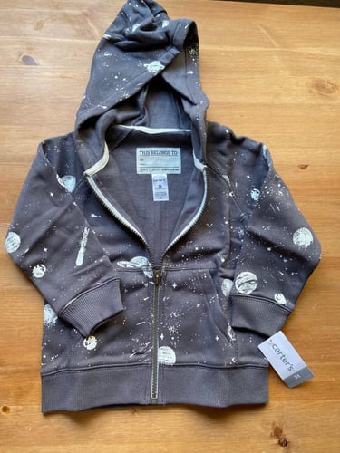 جاكيت ولادي ماركة أوشكوش - رمادي فضاء