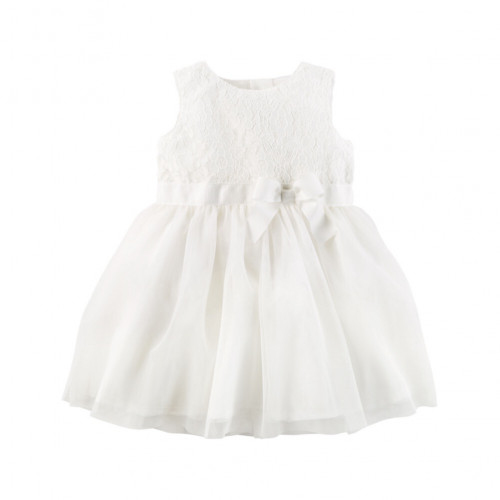 فستان بناتي ماركة كارترز-أبيض