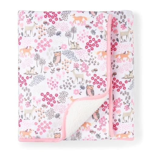 طقم بطانية مع لفتين بناتي ماركة The Children's Pla...