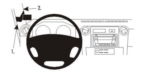 حامل بروديت بروكليب لاندكروزر ربع و شاص على القائم...